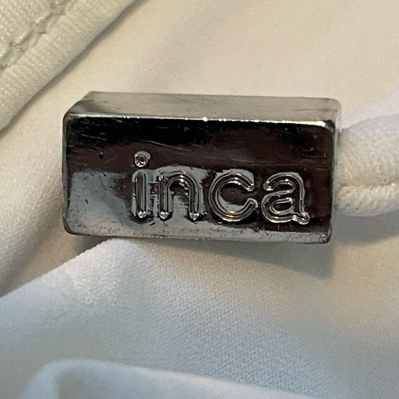 PilyQ Inca Swimsuit White Pearl Corset Detail Strapless One Piece Sz Small - Picture 5 of 7